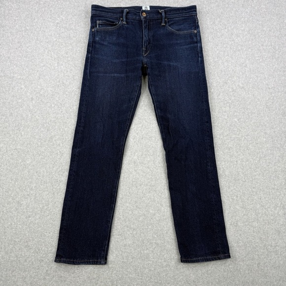 Hiroshi Kato Jeans Mens 32x28 Blue Indigo Raw The Pen Selvedge Slim Made In USA - Picture 3 of 16